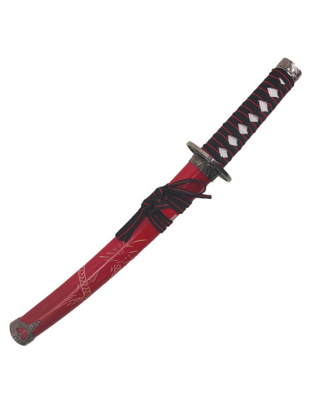 Tanto decorativo Drago saya rosso (54...