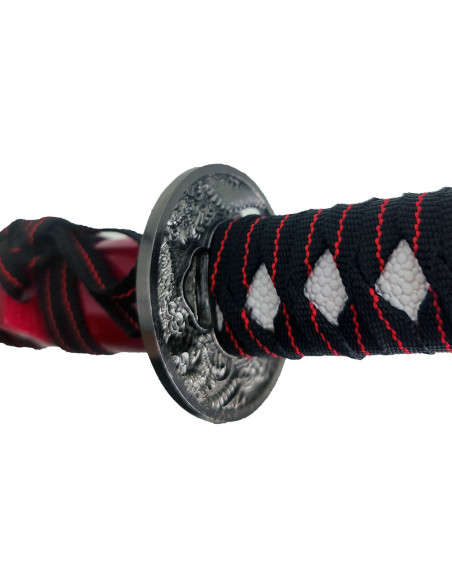 Tanto decorativo Drago saya rosso (54...