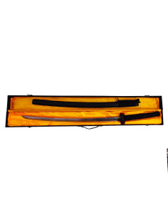 Katana decorativa nera saya con scatola in legno (103 cm.) 2
