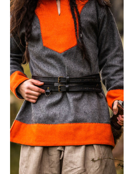 Cintura Axel Viking Double in pelle,...