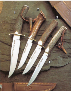 Coltello Gredos con manico in corna di cervo