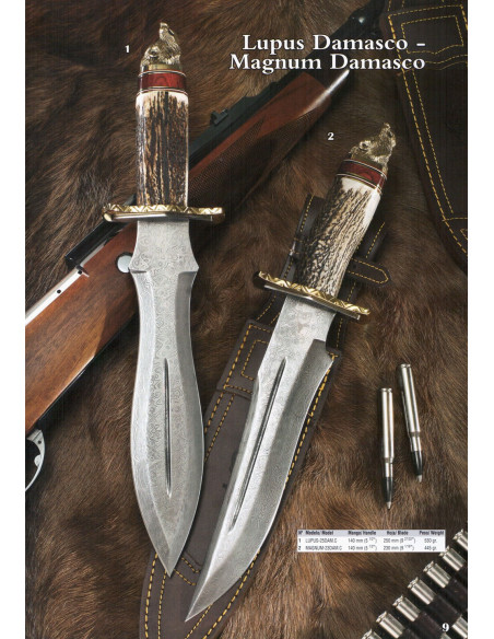 Coltelli Lupus Damascus di Muela