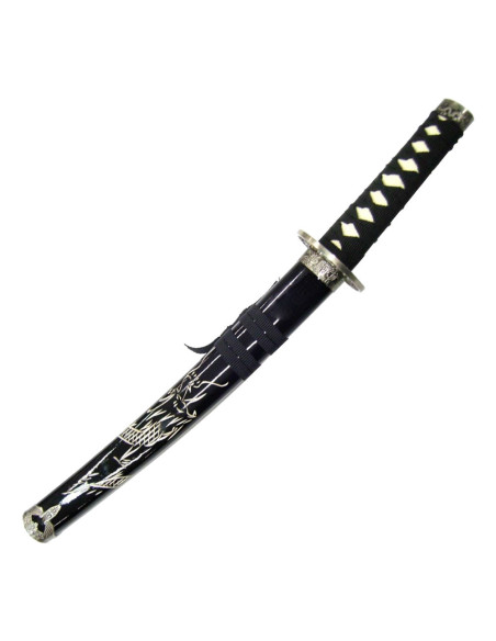 Tanto decorativo Drago saya nero (54...