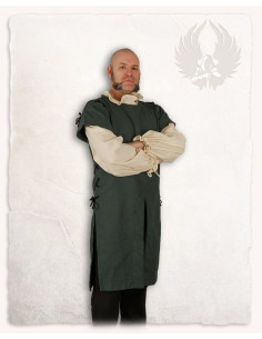 Tabardo medievale, modello Hermann, colore verde