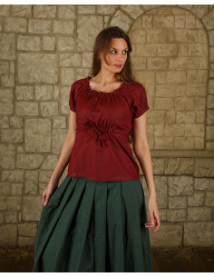 Camicetta medievale in cotone leggero modello Kalina,...