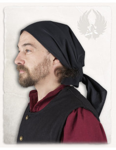 Foulard contadino modello Emil, colore nero 2