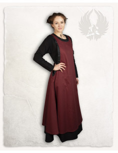 Abito medievale lady Juliana, colore bordeaux 2
