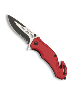 Coltello tattico di sicurezza rosso Albainox - rosso