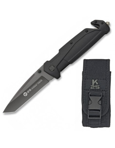 Coltello Rescue K25 Rivestito in Titanio, nero