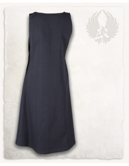 Abito medievale blu senza maniche...