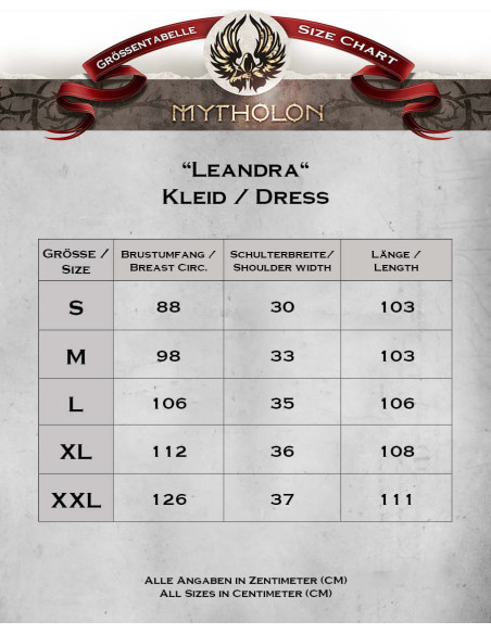 Abito medievale blu senza maniche...