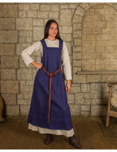 Abito stile grembiule modello Lientje, colore blu