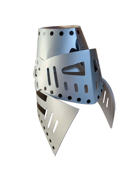 Elmo di cartone da cavaliere...