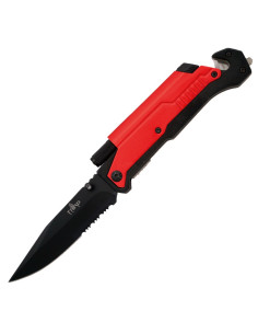 Coltello da soccorso Red Third, con sega