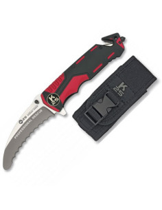 Coltello da salvataggio K25, rosso-nero