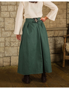Gonna medievale in cotone modello Anna, verde 2