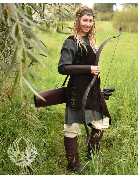 Indumento da arciere Lunette in cuoio...