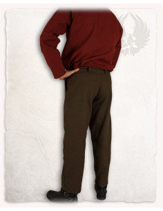 Pantaloni medievali Rocco taglio dritto, marrone 2