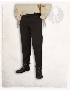 Pantalone taglio dritto medievale Rocco, nero