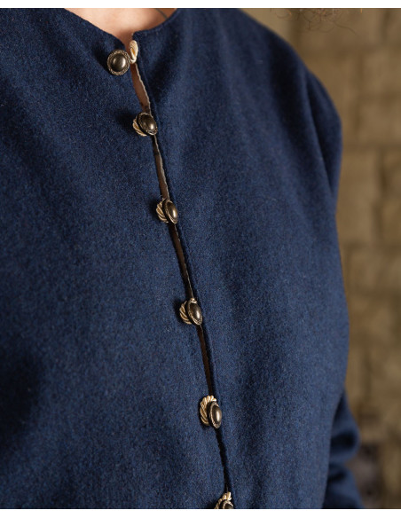 Tunica vichinga in lana blu modello...