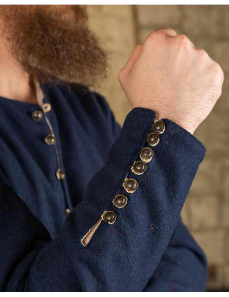 Tunica vichinga in lana blu modello...