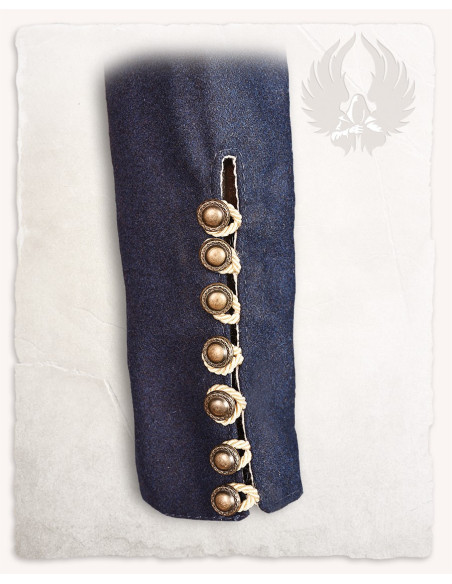 Tunica vichinga in lana blu modello...