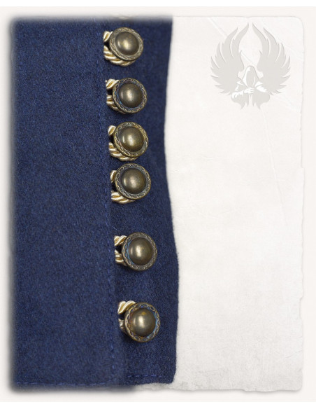 Tunica vichinga in lana blu modello...