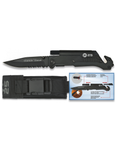 Coltello da salvataggio, lama 9 cm.