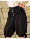 Pantalone Tilly pirata in cotone, nero