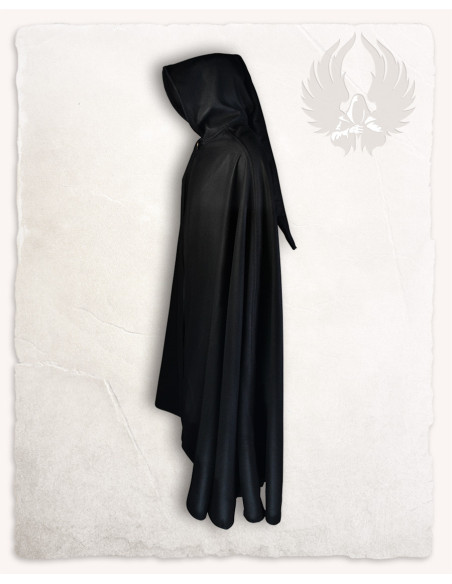 Mantella medievale in lana nera...