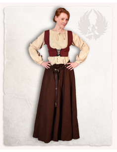 Blusa medievale crema modello Kara 2
