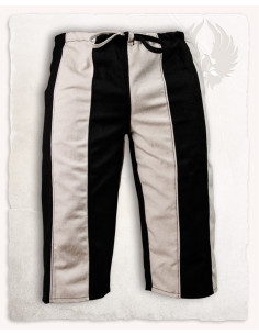 Pantalone capri in cotone Jack, nero-panna 2