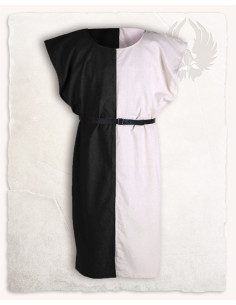 Tabardo bicolore nero-crema, modello Ignaz