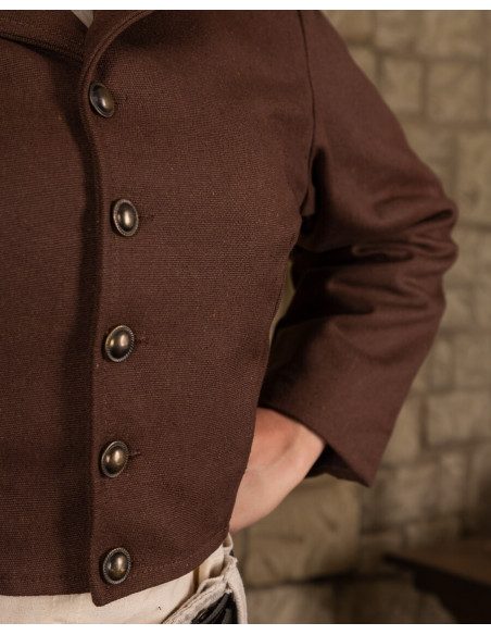 Giacca da pirata in cotone perlato,...