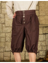 Pantalone in cotone pirata Tilly, marrone