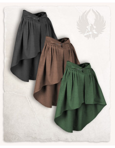Mantello corto medievale in cotone modello Niko, verde 2