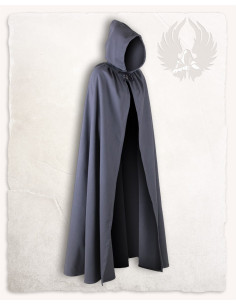 Mantello medievale Aaron tela di cotone grigio (140 cm.)