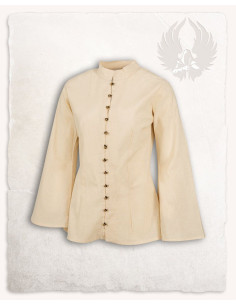 Blusa medievale leggera modello Kassandra, color crema 2