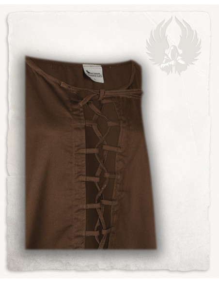 Abito medievale marrone modello Leandra