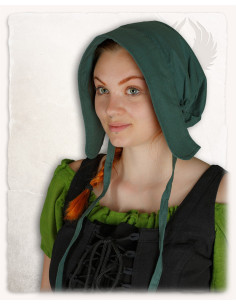 Cofano contadino medievale modello Greta, colore verde 2