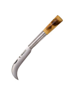 Coltello Artigianale Taramundi, punta curva, legno di...