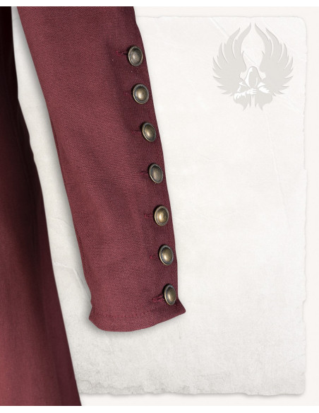 Abito medievale modello Jovina, bordeaux