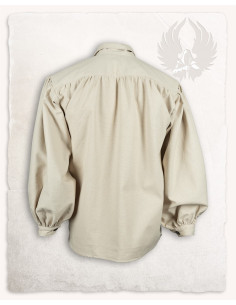 Camicia medievale con lacci modello Jonathan, color crema 2