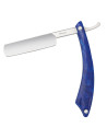 Rasoio Barbera, manico in simil madreperla blu (28,70 cm.)