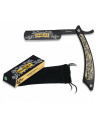 Rasoio da barbiere RainBlack, lama 13,7 cm.