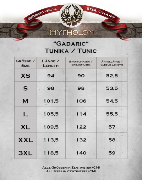 Tunica medievale in cotone nero...