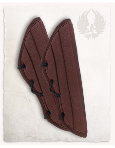 Braccialetti medievali imbottiti modello Leopold, marrone