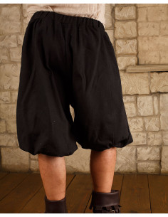 Pantalone Capri in cotone nero modello Tudor