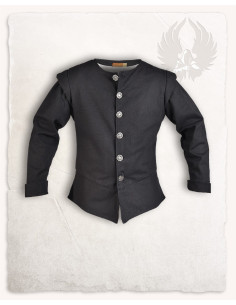 Gilet pirata in cotone premium Tilly, colore nero
