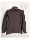 Camicia medievale con cravatte modello Jonathan, colore marrone